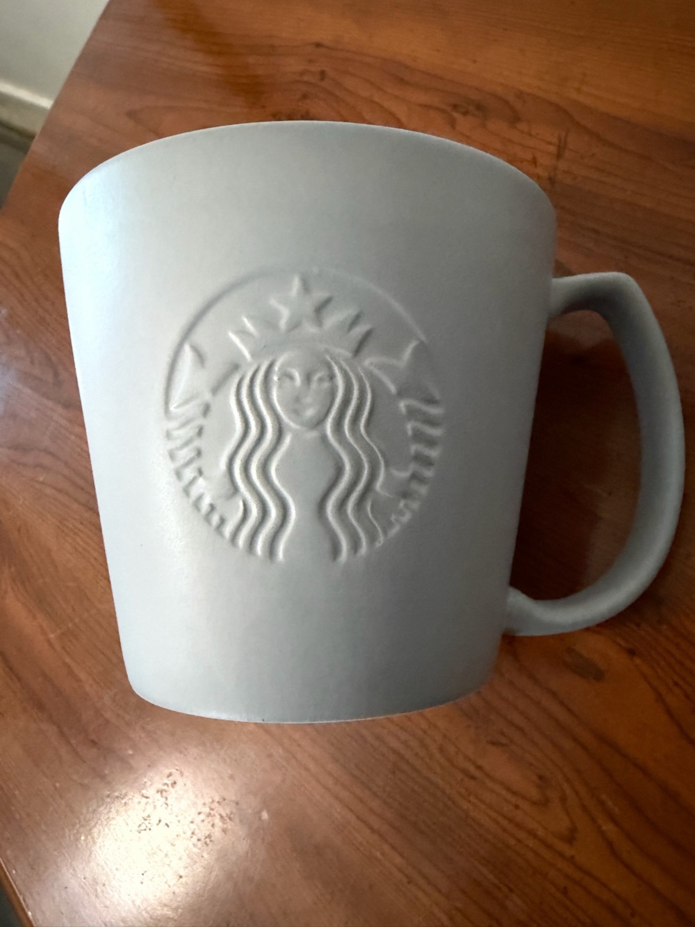Starbucks Pale Blue Embossed Logo Ceramic Mug ☕️ - Picture 3 of 7